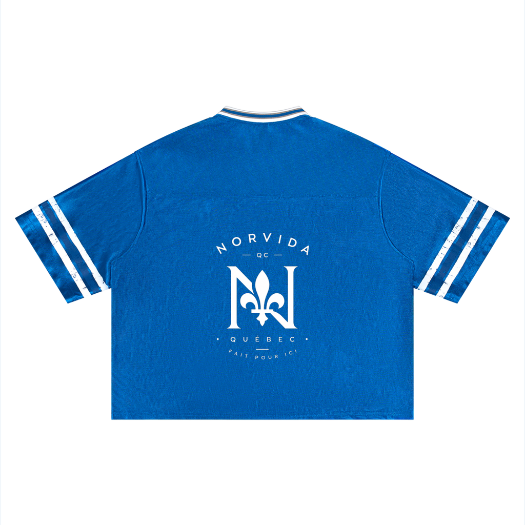 Le Fleurdelisé Boxy Soccer Jersey- “Proud Roots. Timeless Style. Québec Strong.”